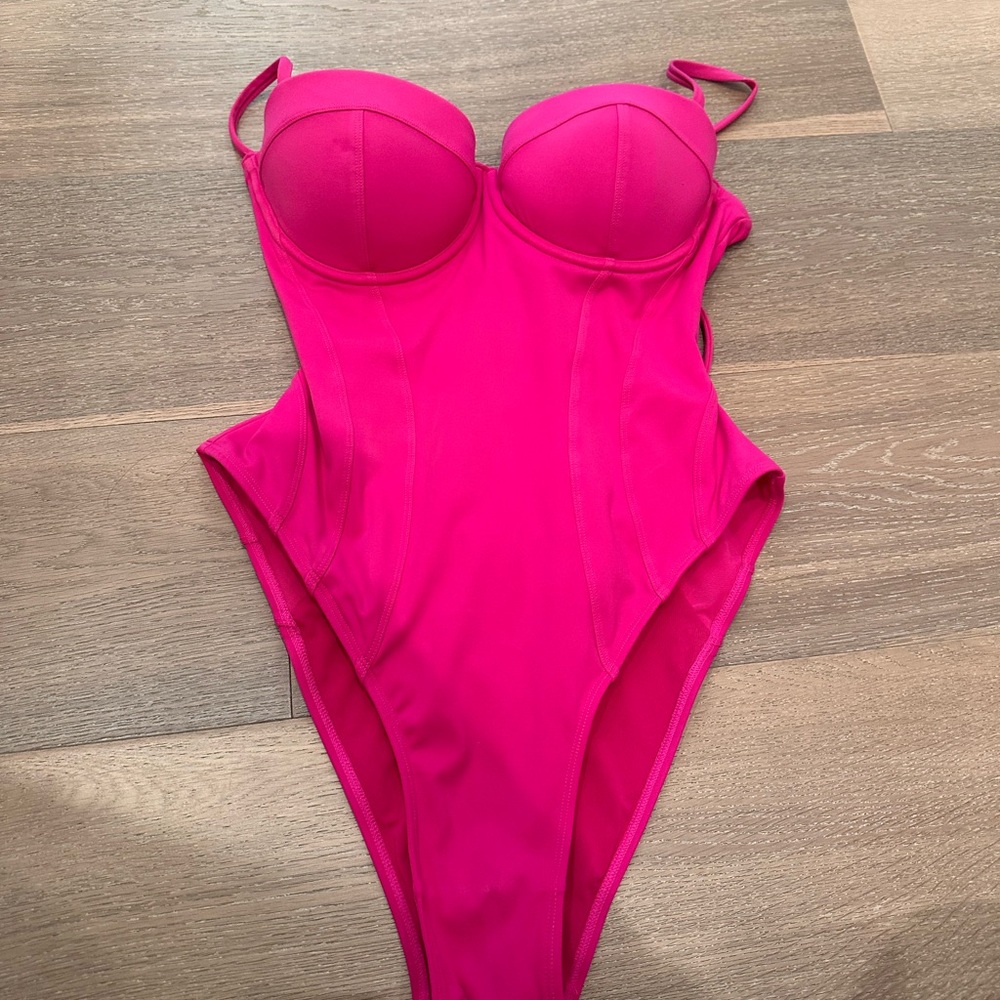 Vibrant Pink One-Piece Swimsuit
